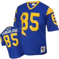 Blue Throwback Jack Youngblood St Louis Rams #85 Football Jersey
