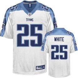 WhLenDale White Tennessee Football Jersey - Tennessee #25 Football Jersey(White)