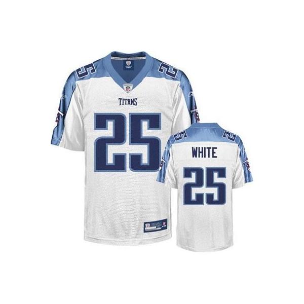 WhLenDale White Tennessee Football Jersey - Tennessee #25 Football Jersey(White)