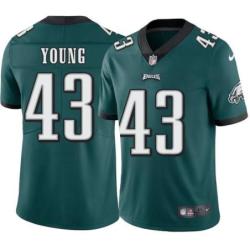 Philadelphia Eagles #43 Roynell Young Stitched Orange Football Jersey