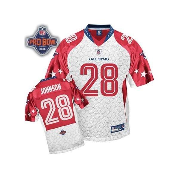 Chris Johnson Tennessee Football Jersey - Tennessee #28 Football Jersey(White 2010 pro bowl)