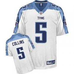 Kerry Collins Tennessee Football Jersey - Tennessee #5 Football Jersey(White)