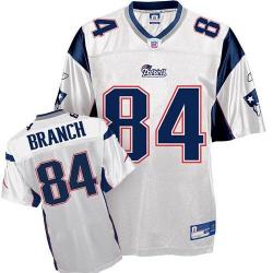 Deion Branch Football Jersey - New England #84 Jersey(White)