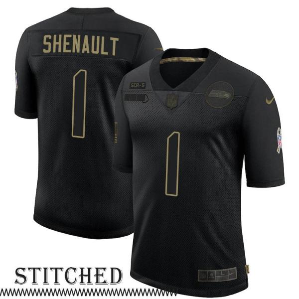 Laviska Shenault Jr. Black Salute to Service Jersey Seattle Seahawks #1