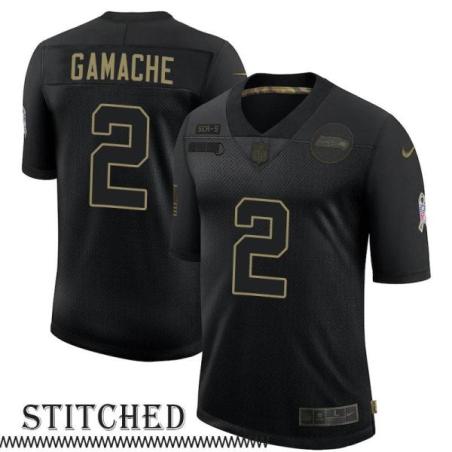 Vincent Gamache Black Salute to Service Jersey Seattle Seahawks #2