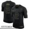 Drew Lock Black Salute to Service Jersey Seattle Seahawks #2