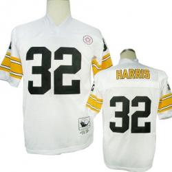 Franco Harris Football Jersey - Pittsburgh #32 Jersey(White Throwback)