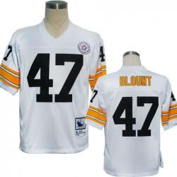 Mel Blount  Football Jersey - Pittsburgh #47 Jersey(White Throwback)