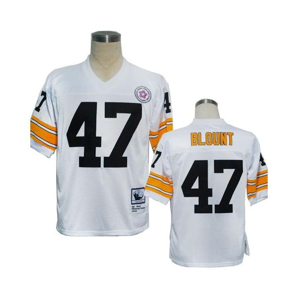Mel Blount  Football Jersey - Pittsburgh #47 Jersey(White Throwback)