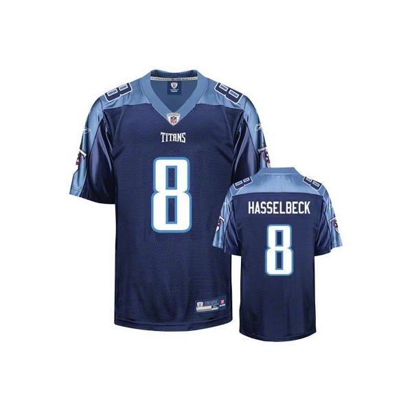 Matt Hasselbeck Football Jersey - Tennessee #8 Jersey(Navy)