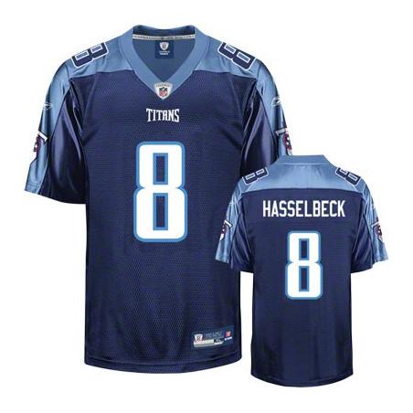 Matt Hasselbeck Football Jersey - Tennessee #8 Jersey(Navy)