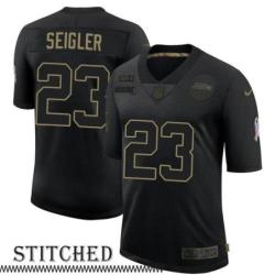Dexter Seigler Black Salute to Service Jersey Seattle Seahawks #23