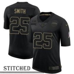 Dallis Smith Black Salute to Service Jersey Seattle Seahawks #25