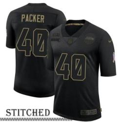 Walter Packer Black Salute to Service Jersey Seattle Seahawks #40