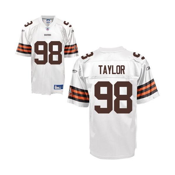Phil Taylor Cleveland Football Jersey - Cleveland #98 Football Jersey(White)