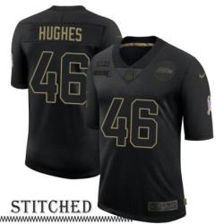 David Hughes Black Salute to Service Jersey Seattle Seahawks #46