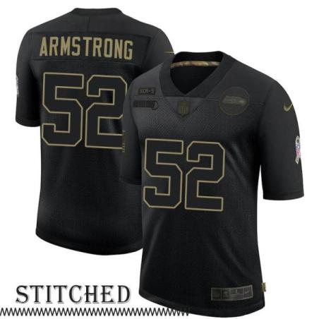 Ray-Ray Armstrong Black Salute to Service Jersey Seattle Seahawks #52