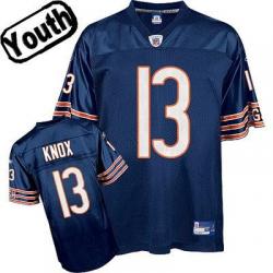 Johnny Knox Youth Football Jersey -#13 Chicago Youth Jersey(Navy)