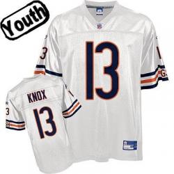 Johnny Knox Youth Football Jersey -#13 Chicago Youth Jersey(White)