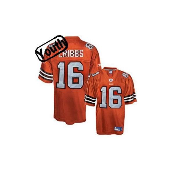 Josh Cribbs Youth Football Jersey -#16 Cleveland Youth Jersey(Orange)