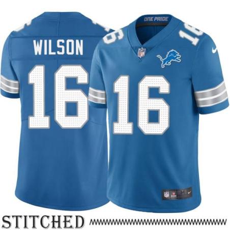 Detroit Lions #16 Camp Wilson Blue Home Jersey