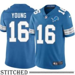 Detroit Lions #16 Titus Young Blue Home Jersey