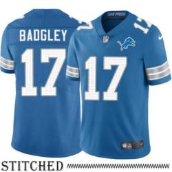 Detroit Lions #17 Michael Badgley Blue Home Jersey