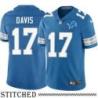 Detroit Lions #17 Ray Davis Blue Home Jersey