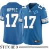 Detroit Lions #17 Eric Hipple Blue Home Jersey