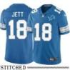 Detroit Lions #18 John Jett Blue Home Jersey