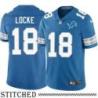 Detroit Lions #18 Jeff Locke Blue Home Jersey