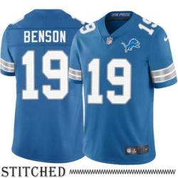 Detroit Lions #19 Trinity Benson Blue Home Jersey