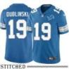 Detroit Lions #19 Tom Dublinski Blue Home Jersey