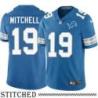 Detroit Lions #19 Scott Mitchell Blue Home Jersey