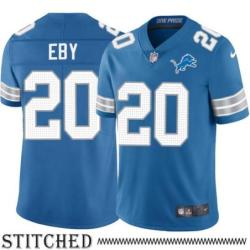 Detroit Lions #20 Byron Eby Blue Home Jersey