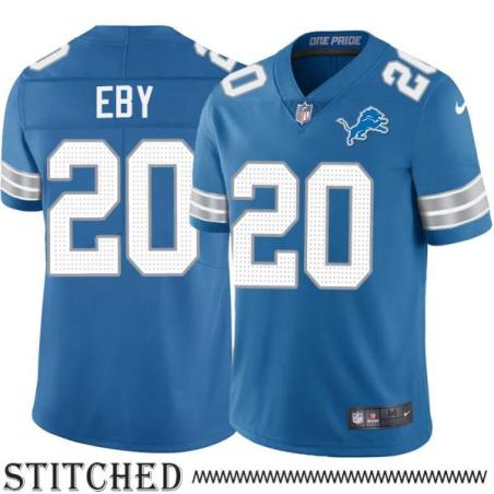 Detroit Lions #20 Byron Eby Blue Home Jersey