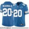 Detroit Lions #20 Jim McDonald Blue Home Jersey