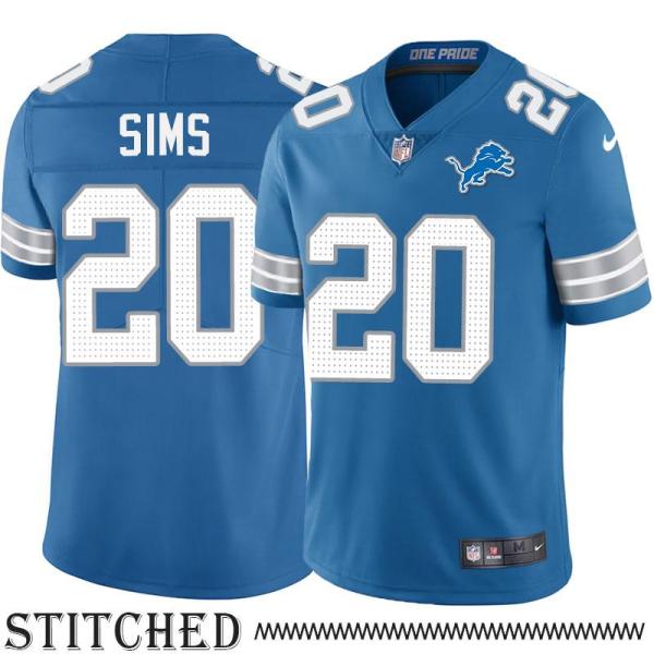Detroit Lions #20 Billy Sims Blue Home Jersey