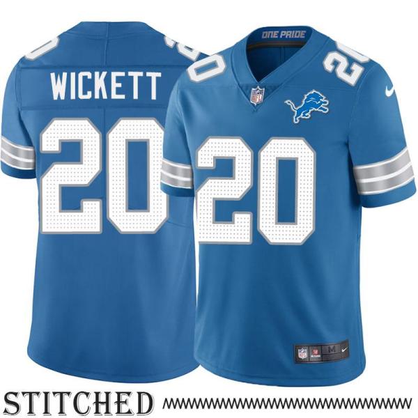 Detroit Lions #20 Lloyd Wickett Blue Home Jersey
