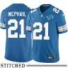Detroit Lions #21 Jerris McPhail Blue Home Jersey
