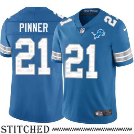 Detroit Lions #21 Artose Pinner Blue Home Jersey