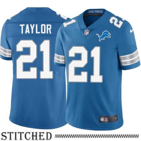 Detroit Lions #21 Terry Taylor Blue Home Jersey