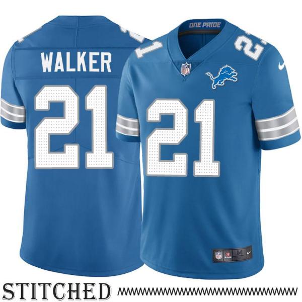 Detroit Lions #21 Tracy Walker Blue Home Jersey