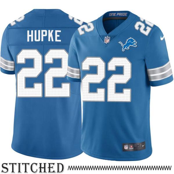 Detroit Lions #22 Tom Hupke Blue Home Jersey