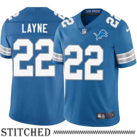 Detroit Lions #22 Bobby Layne Blue Home Jersey