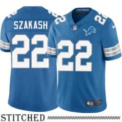 Detroit Lions #22 Paul Szakash Blue Home Jersey