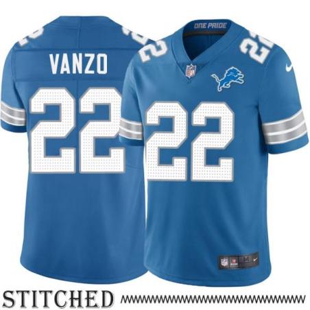 Detroit Lions #22 Fred Vanzo Blue Home Jersey