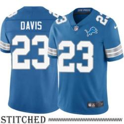 Detroit Lions #23 Carlton Davis Blue Home Jersey