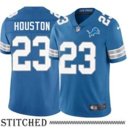 Detroit Lions #23 Chris Houston Blue Home Jersey