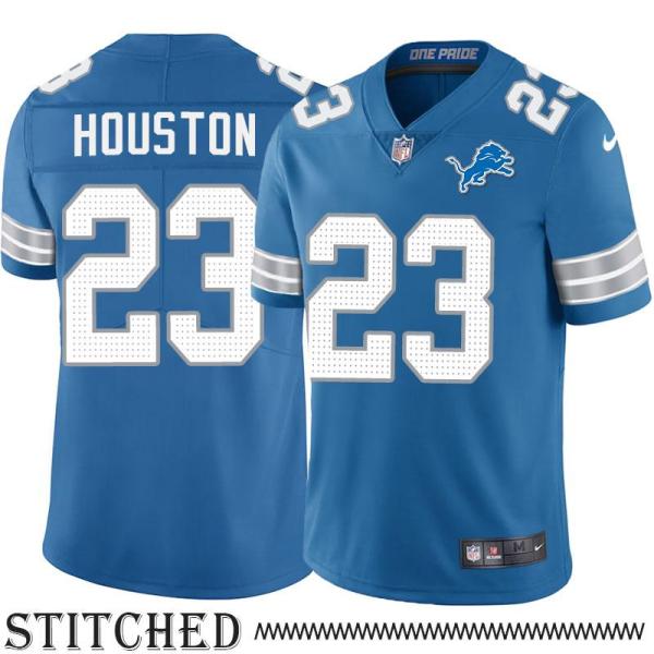 Detroit Lions #23 Chris Houston Blue Home Jersey